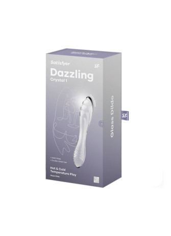 Gode en verre transparent haute qualité Dazzling Crystal 1 Satisfyer - CC597832